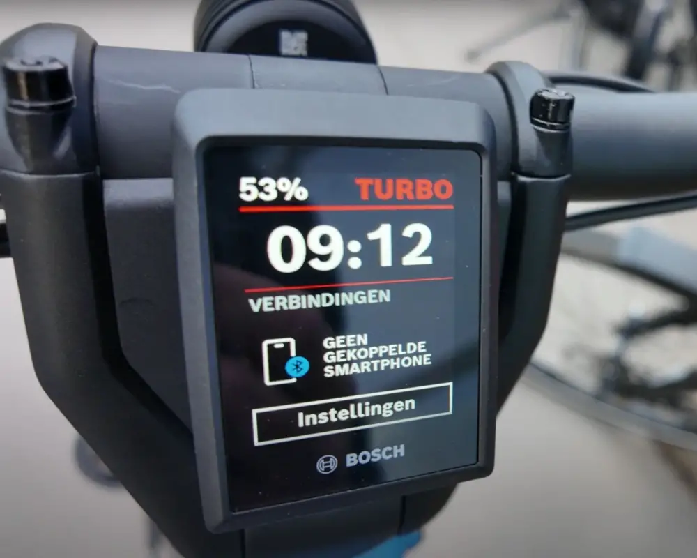 Verzetten van de tijd op een Bosch Kiox 300 of 500 display